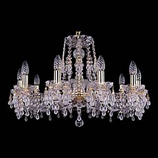 Подвесная люстра bohemia ivele crystal 1410 1410-10-240-g-v0300